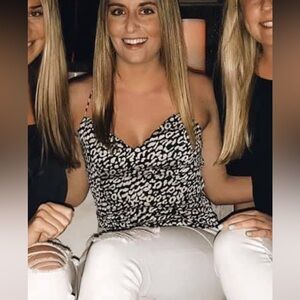 Super down Cheetah Print Tank